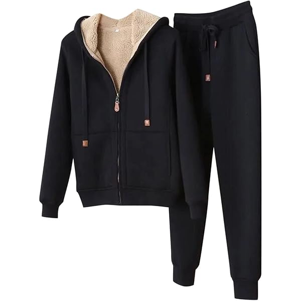 Amazon.com: Womens Sweatsuits 2 Piece Set Zip Up Hooded Sweatshirt